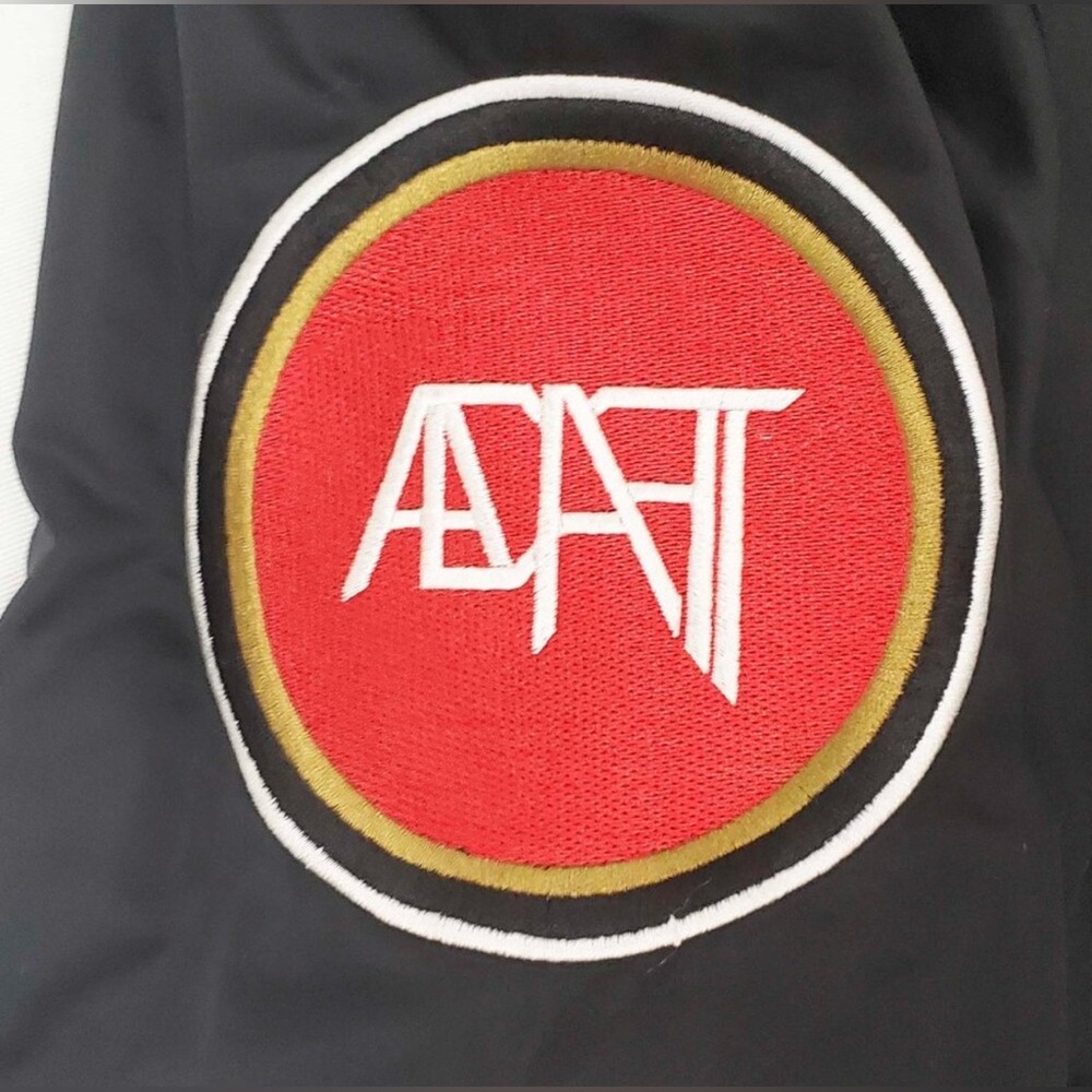 Adapt Men's Gold Blooded Retro San Francisco 49ers Inspired Snap Bomber Jacket M - Picture 6 of 9
